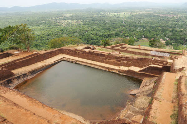 Sigiriya - Blick vom Top der Felsenfestung